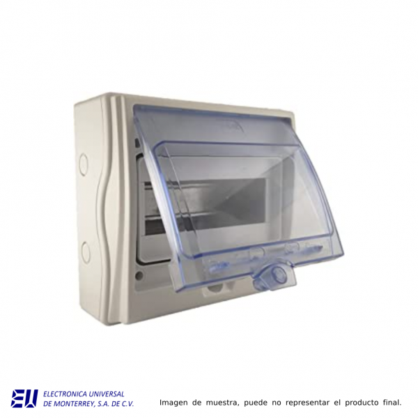CAJA DE DISTRIBUCION IP65, 8+1 MODULOS SIN BORNES - WD6508