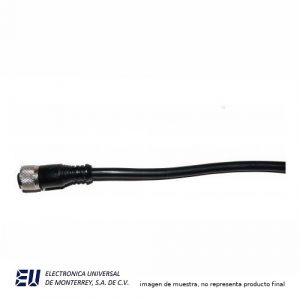CABLE RECTO HEMBRA 4 PIN CONECTOR M12 10 METROS COLOR NEGRO. - ZA12FAF04ST100CB34