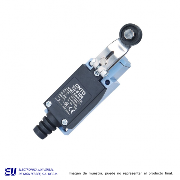 LIMIT SWITCH RODILLO PLASTICO CNTD 250VAC 6A - TZ-8104-P