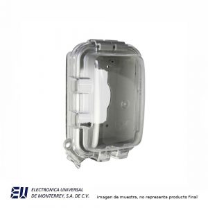 CUBIERTA A PRUEBA DE INTEMPERIE DE 1 MODULO CON CERRADO AUTOMATICO PROFUNDIDAD ESTANDAR MONTAJE - WIU-1
