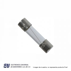 FUSIBLE EUROPEO 5X20 MM 250VCA 4 AMPER Slow Blow, Time Lag  DE CRISTAL  -  S506-4-R