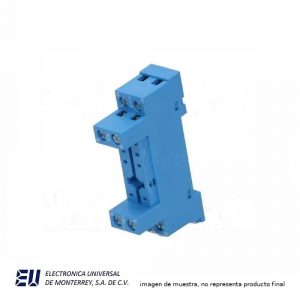 BASE 8 PIN PARA RELEVADOR  SERIE 40 AZUL  -  95.65SMA