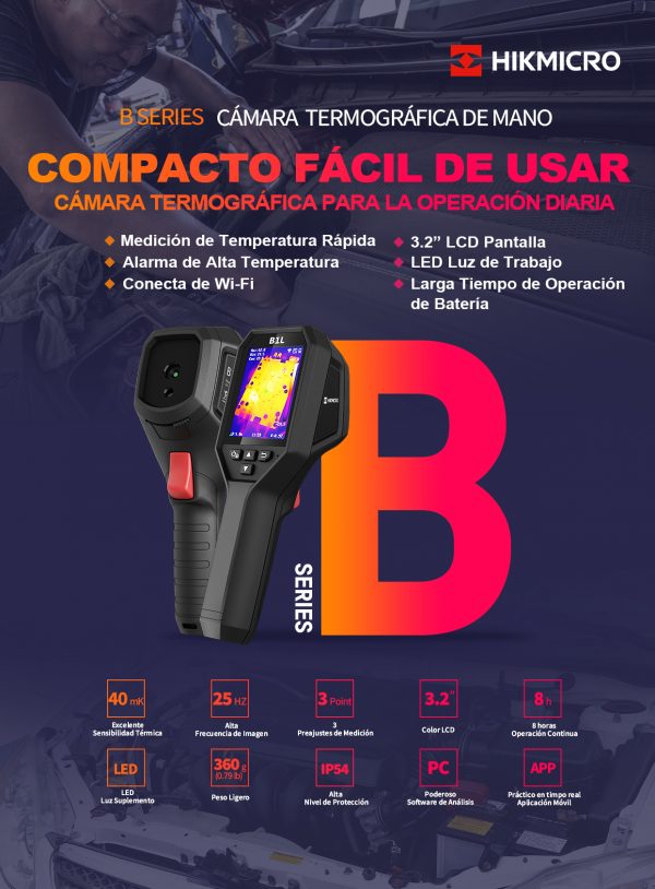 TERMOMETRO VISUAL -20°C A 550° - HIKMICRO B20 - Image 2