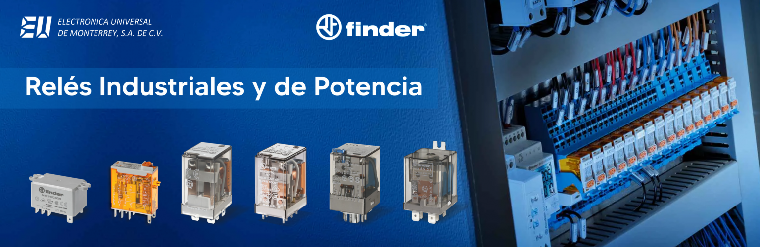 finder reles industriales