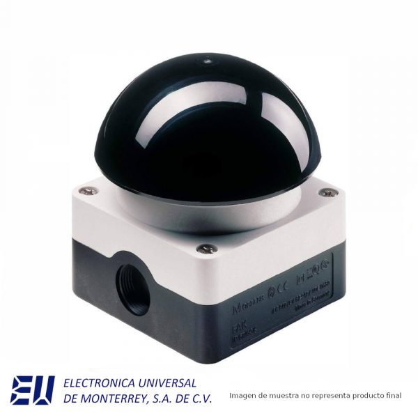 BOTON SERIE M22 22.5MM CABEZA NEGRO MOMENTANEO  -  FAK-S