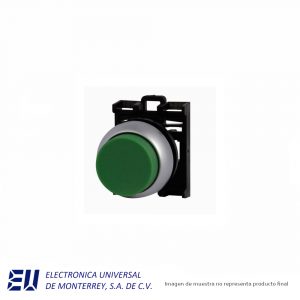BOTON M22 22.5MM SALIENTE VERDE  -  M22-DH-G