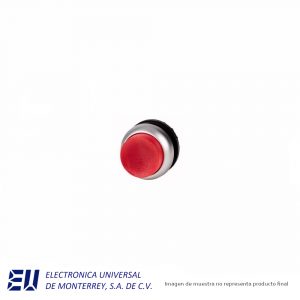 BOTON M22 22.5MM ILUMINADO EXTENDIDO ROJO  -  M22-DLH-R