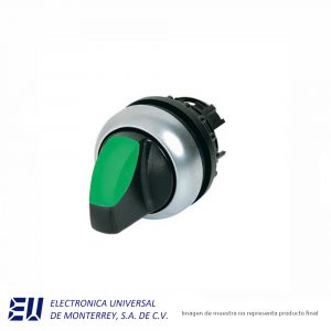 SELECTOR ILUMINADO M22 22.5MM 3 POSICIONES MOMENTANEO  -  M22-WLK3-G