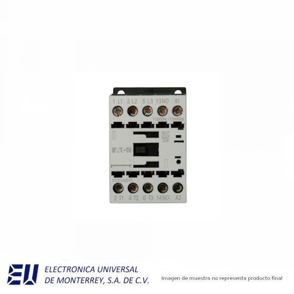 CONTACTOR IEC 3P FVNR -NO REVERSIBLE- 9A FRAME B, 1NA 110Vac/50Hz, 120Vac/60Hz - XTCE009B10A