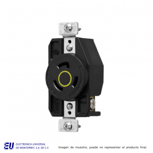 RECEPTACULO ULTRA GRIP SENCILLO HART-LOCK , 2P3H 20A 125VCA NEMA L5-20, GRADO INDUSTRIAL  - AHCL520R