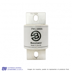 FUSIBLE ULTRARRÁPIDO DE NAVAJAS, 1000 VCA/800 VCD, 1800 AMPERES - FWJ-1800