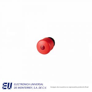 PULSADOR HONGO ILUMINADO ROJO PUSH/PULL - M22-PVL