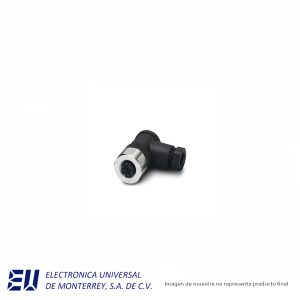 Conector Curvo Hembra 5pins Conector M12 - ZB12FAAFF05RA