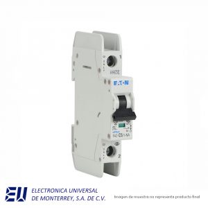 INTERRUPTOR TERMOMAGNETICO MINIATURA PARA RIEL DIN, 1 POLO 5 AMP 277/VCA 48/VCD EATON - FAZ-C5/1-NA