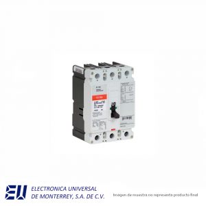 INTERRUPTOR TERMOMAGNETICO DE 3 POLOS SERIE C, 50 AMP, 600 VCA F FRAME EATON - FD3050L