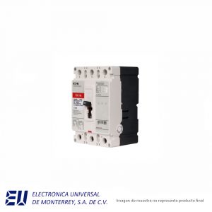 INTERRUPTOR TERMOMAGNETICO DE 3 POLOS SERIE C, 60 AMP, 600 VCA F FRAME EATON - FDB3060L