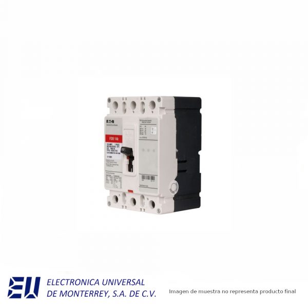 INTERRUPTOR TERMOMAGNETICO DE 3 POLOS SERIE C, 60 AMP, 600 VCA F FRAME EATON - FDB3060L