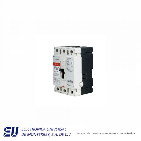 INTERRUPTOR TERMOMAGNETICO DE 3 POLOS SERIE C, 50 AMP, 600 VCA 250 VCD EATON - HFD3050L
