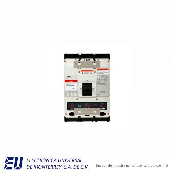 INTERRUPTOR TERMOMAGNETICO DE 3 POLOS, 400 AMP, 600 VCA PROPOSITO DEFINIDO EATON - LDB3400L