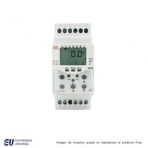 TEMPORIZADOR DIGITAL, 10 FUNCIONES, MULTIESCALA MAX 999 HR, MIN 1 SEG, 2 SALIDAS, ALIMENTACION 100 A 240 VCA/VCC       -  BWM-HRRS