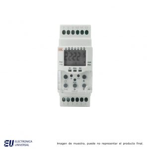 INTERRUPTOR HORARIO, 40 PROGRAMAS (20 ON, 20 OFF) INTERVALO MINIMO 1 MINUTO, ALIMENTACION 100 A 240VCA 35X90 MM   -  BWT40HR